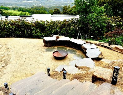 Olinda Stairs Pond with City View