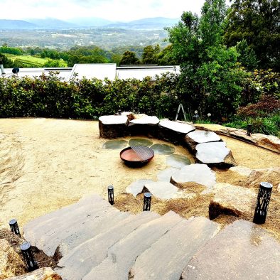 Olinda Stairs Pond with City View