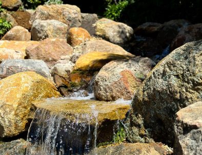 Water Sliding from Stones